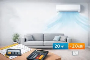 Как выбрать кондиционер по площади: правильный расчёт мощности (кВт)