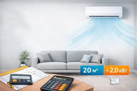 Как выбрать кондиционер по площади: правильный расчёт мощности (кВт)