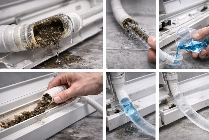 Засор дренажа кондиционера, чистка, обслуживание в Могилеве