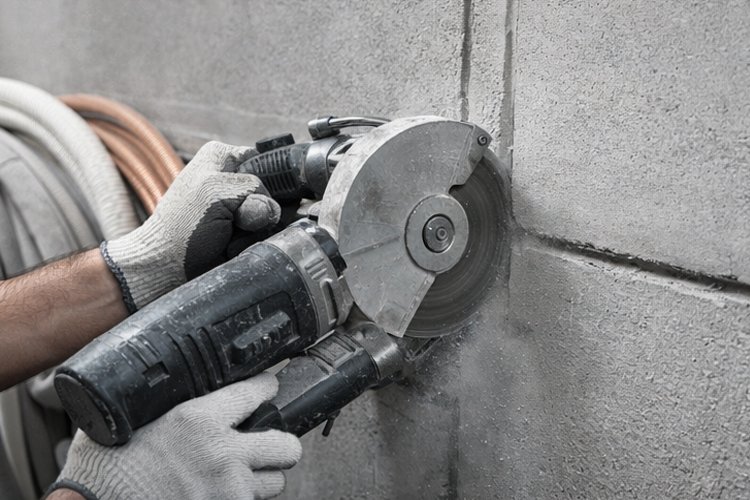 Закладка трассы для кондиционера в Моглеве